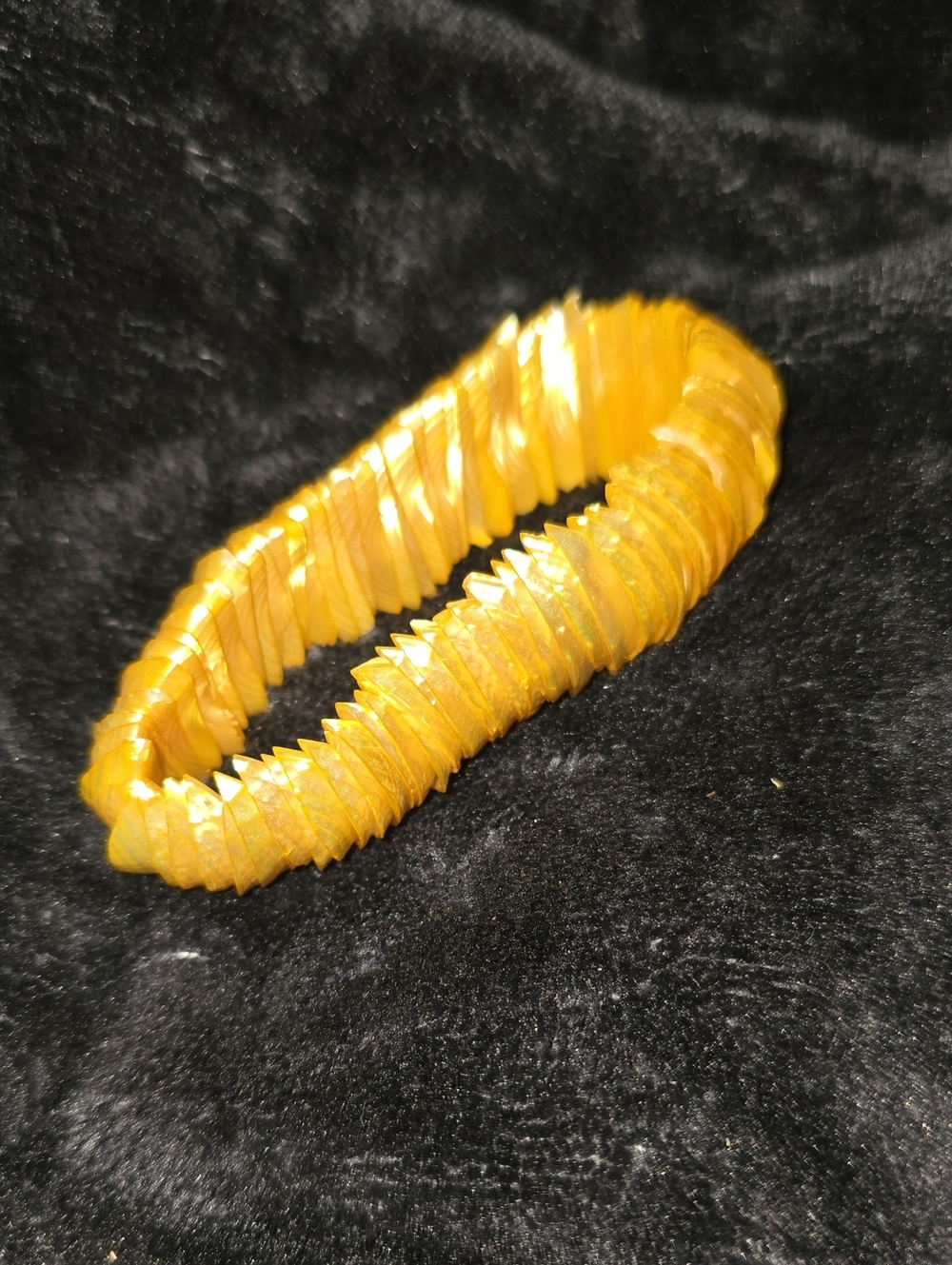 Yellow Shell Heishi Stretch Bracelet - Women Jewelry